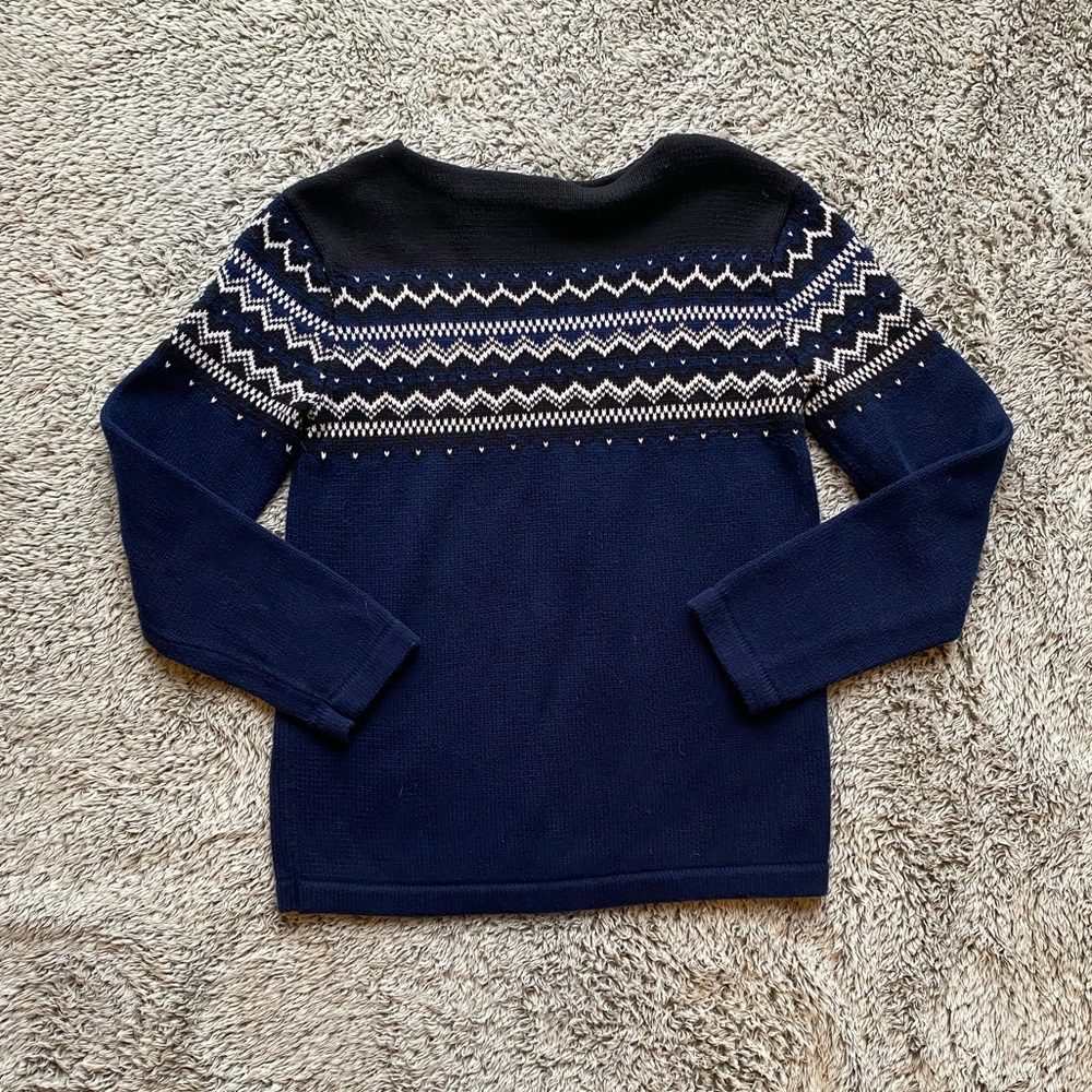 Eddie Bauer Black and Blue Knit Sweater